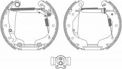 HELLA 8db355004211 -  Комплект тормозных колодок