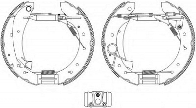 HELLA 8db355004241 -  Комплект тормозных колодок