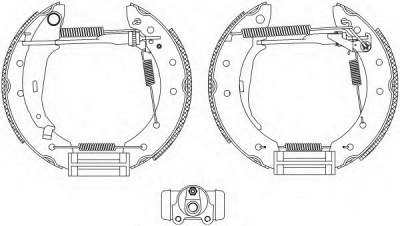 HELLA 8db355004291 -  Комплект тормозных колодок