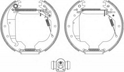 HELLA 8db355004301 -  Комплект тормозных колодок