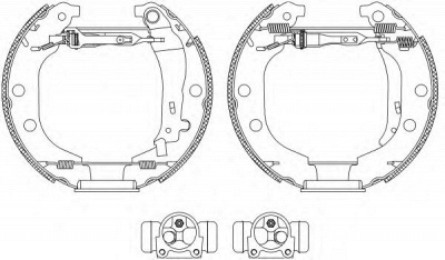 HELLA 8db355004361 -  Комплект тормозных колодок