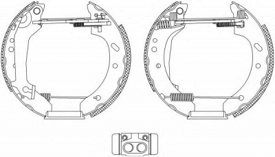 HELLA 8db355004411 -  Комплект тормозных колодок