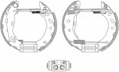 HELLA 8db355004441 -  Комплект тормозных колодок