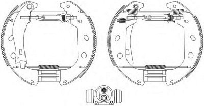HELLA 8db355004471 -  Комплект тормозных колодок