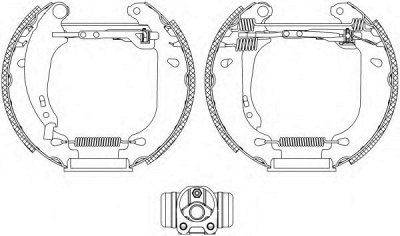 HELLA 8db355004531 -  Комплект тормозных колодок