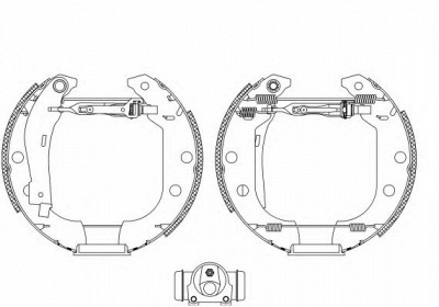 HELLA 8db355004541 -  Комплект тормозных колодок
