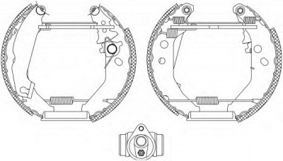 HELLA 8db355004561 -  Комплект тормозных колодок