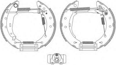 HELLA 8db355004661 -  Комплект тормозных колодок