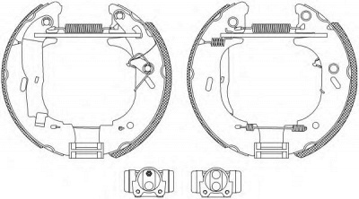 HELLA 8db355004681 -  Комплект тормозных колодок
