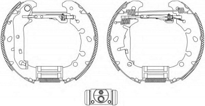 HELLA 8db355004831 -  Комплект тормозных колодок