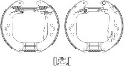 HELLA 8db355004851 -  Комплект тормозных колодок