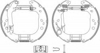 HELLA 8db355004871 -  Комплект тормозных колодок