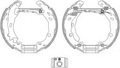 HELLA 8db355004911 -  Комплект тормозных колодок