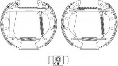 HELLA 8db355004961 -  Комплект тормозных колодок