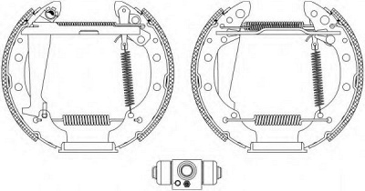 HELLA 8db355004981 -  Комплект тормозных колодок