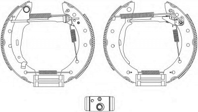 HELLA 8db355005041 -  Комплект тормозных колодок
