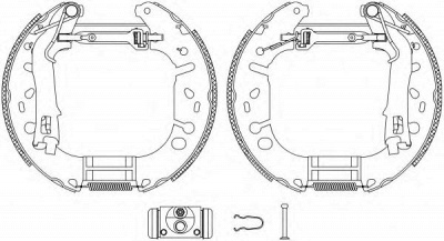 HELLA 8db355005131 -  Комплект тормозных колодок