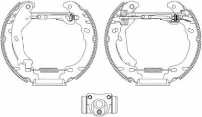 HELLA 8db355005261 -  Комплект тормозных колодок