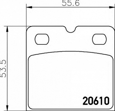 HELLA 8db355005301 -  Комплект тормозных колодок, дисковый тормоз
