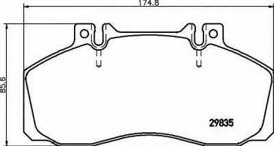 HELLA 8db355005311 -  Комплект тормозных колодок, дисковый тормоз