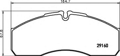 HELLA 8db355005401 -  Комплект тормозных колодок, дисковый тормоз