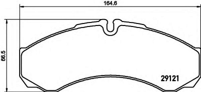 HELLA 8db355005411 -  Комплект тормозных колодок, дисковый тормоз