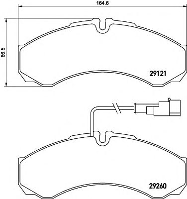 HELLA 8db355005431 -  Комплект тормозных колодок, дисковый тормоз
