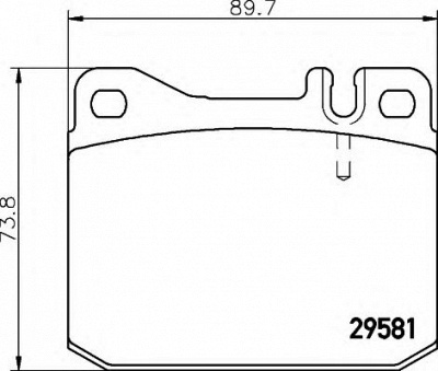 HELLA 8db355005461 -  Комплект тормозных колодок, дисковый тормоз