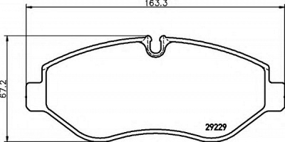 HELLA 8db355005511 -  Комплект тормозных колодок, дисковый тормоз