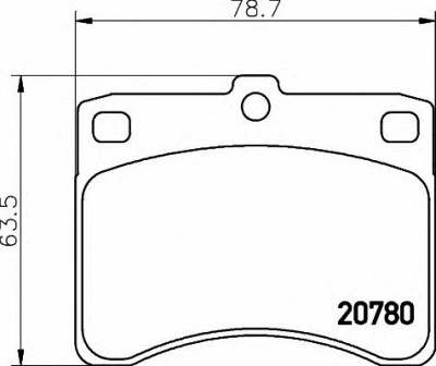 HELLA 8db355005671 -  Комплект тормозных колодок, дисковый тормоз
