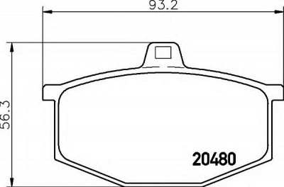 HELLA 8db355006031 -  Комплект тормозных колодок, дисковый тормоз