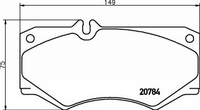 HELLA 8db355006061 -  Комплект тормозных колодок, дисковый тормоз