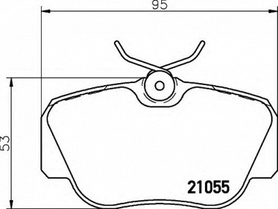 HELLA 8db355006181 -  Комплект тормозных колодок, дисковый тормоз