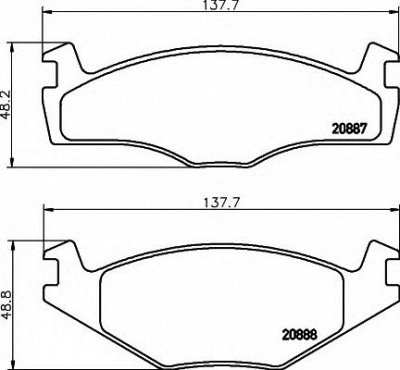 HELLA 8db355006381 -  Комплект тормозных колодок, дисковый тормоз