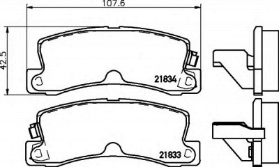 HELLA 8db355006431 -  Комплект тормозных колодок, дисковый тормоз