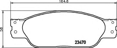 HELLA 8db355006811 -  Комплект тормозных колодок, дисковый тормоз