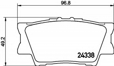 HELLA 8db355006881 -  Комплект тормозных колодок, дисковый тормоз