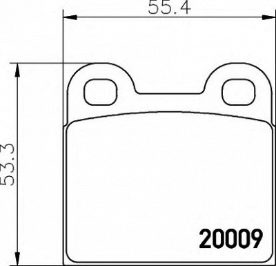 HELLA 8db355006991 -  Комплект тормозных колодок, дисковый тормоз