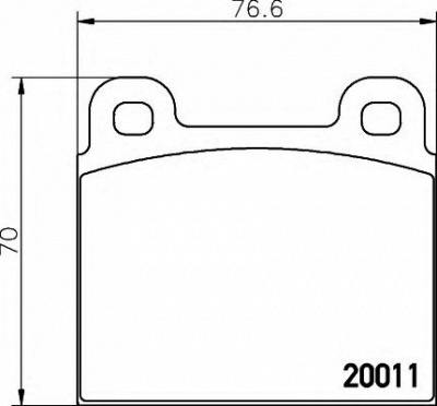 HELLA 8db355007011 -  Комплект тормозных колодок, дисковый тормоз