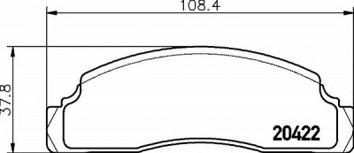 HELLA 8db355007161 -  Комплект тормозных колодок, дисковый тормоз