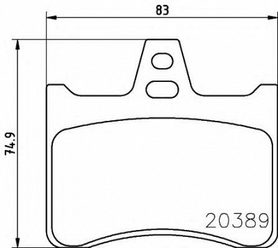 HELLA 8db355007201 -  Комплект тормозных колодок, дисковый тормоз