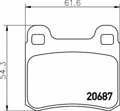 HELLA 8db355007321 -  Комплект тормозных колодок, дисковый тормоз
