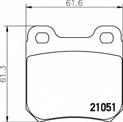 HELLA 8db355007371 -  Комплект тормозных колодок, дисковый тормоз