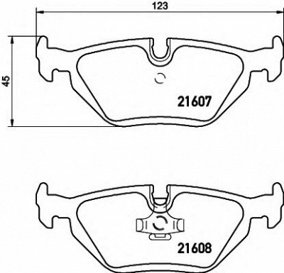 HELLA 8db355007511 -  Комплект тормозных колодок, дисковый тормоз