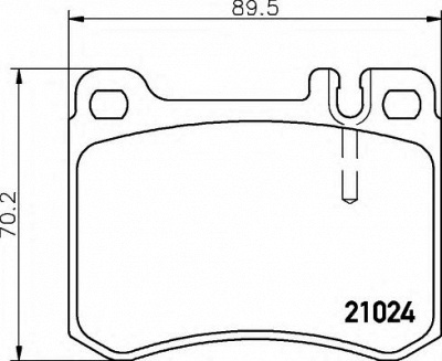 HELLA 8db355007611 -  Комплект тормозных колодок, дисковый тормоз