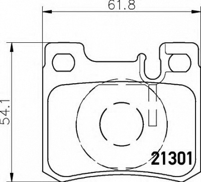 HELLA 8db355007671 -  Комплект тормозных колодок, дисковый тормоз