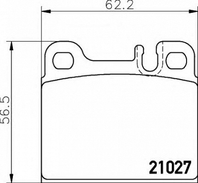 HELLA 8db355008101 -  Комплект тормозных колодок, дисковый тормоз