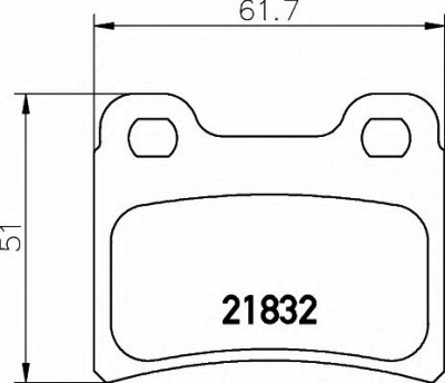HELLA 8db355008151 -  Комплект тормозных колодок, дисковый тормоз
