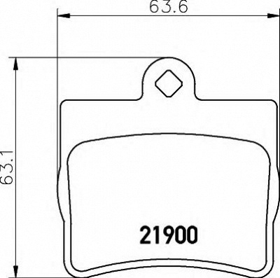 HELLA 8db355008311 -  Комплект тормозных колодок, дисковый тормоз