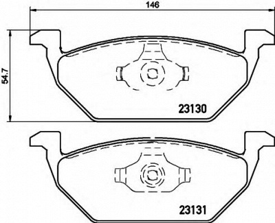 HELLA 8db355008591 -  Комплект тормозных колодок, дисковый тормоз